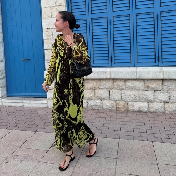 Zara ZW Collection Printed Tunic Dress - Picture 9 of 9